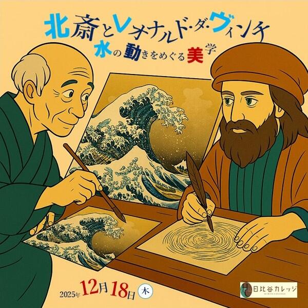 北斎とレオナルド・ダ・ヴィンチ水の動きをめぐる美学 |日比谷カレッジ
