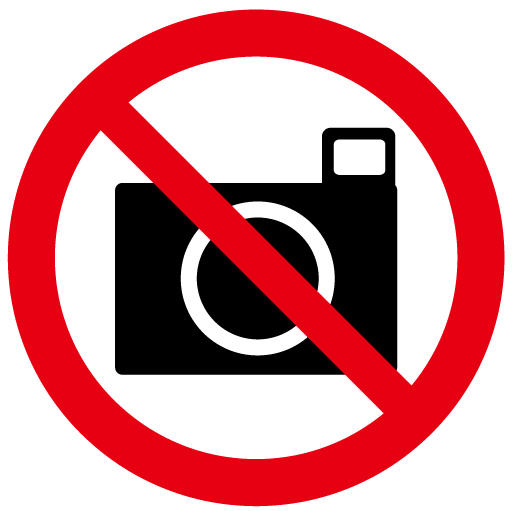 写真撮影禁止のアイコン